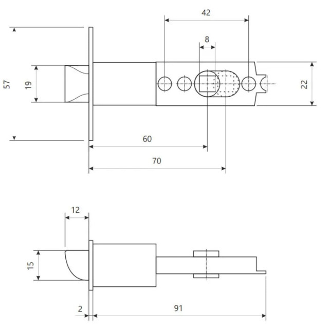 Защелка Avers 6072-05-NIS