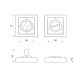 Фиксатор Vela WC-Quadro CR хром