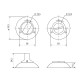 Фиксатор Vela WC-Round CR 00006232 хром