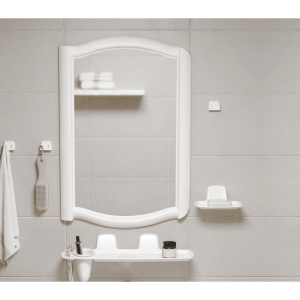 Набор для ванной комнаты Berossi 41 51с-2005 белый мрамор