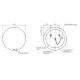 Зеркало Cersanit Eclipse smart с подсветкой круглое 60*60 см