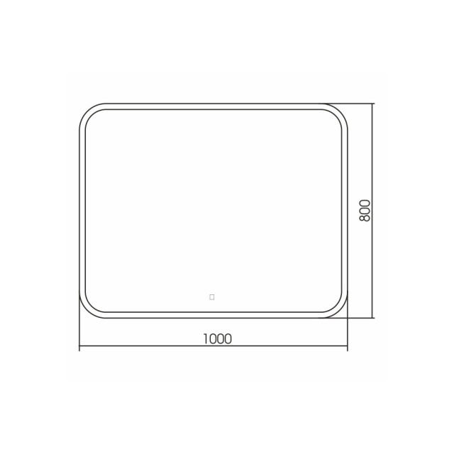Зеркало Silver Mirrors Stiv neo LED-00002425 сенсорный выключатель 80*100 см