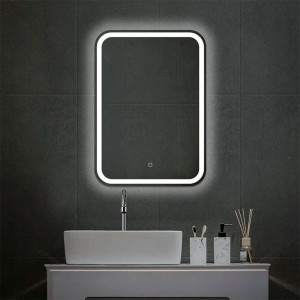 Зеркало Silver Mirrors Malta-Lite LED-00002666 открытая подсветка сенсорный выключатель 50*70 см