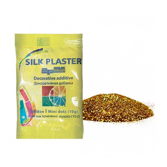 Блестки для жидких обоев Silk Plaster 60591 точка золото 10 г